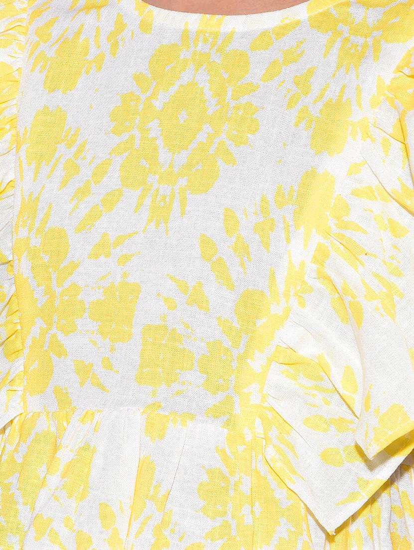 white floral printed top - 21142809 - Standard Image - 5