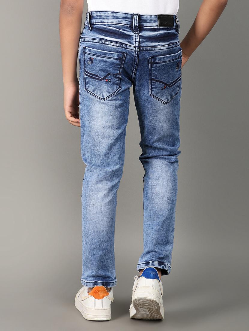 boys blue denim plain jean - 21148260 - Standard Image - 3