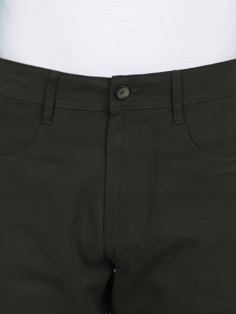 green cotton casual trouser - 21151271 - Zoom Image - 3