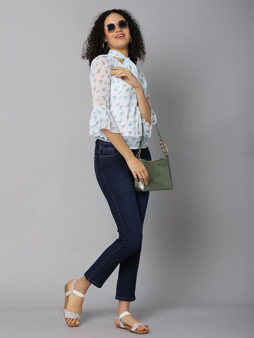 women white cotton regular top - 21153570 - Zoom Image - 4