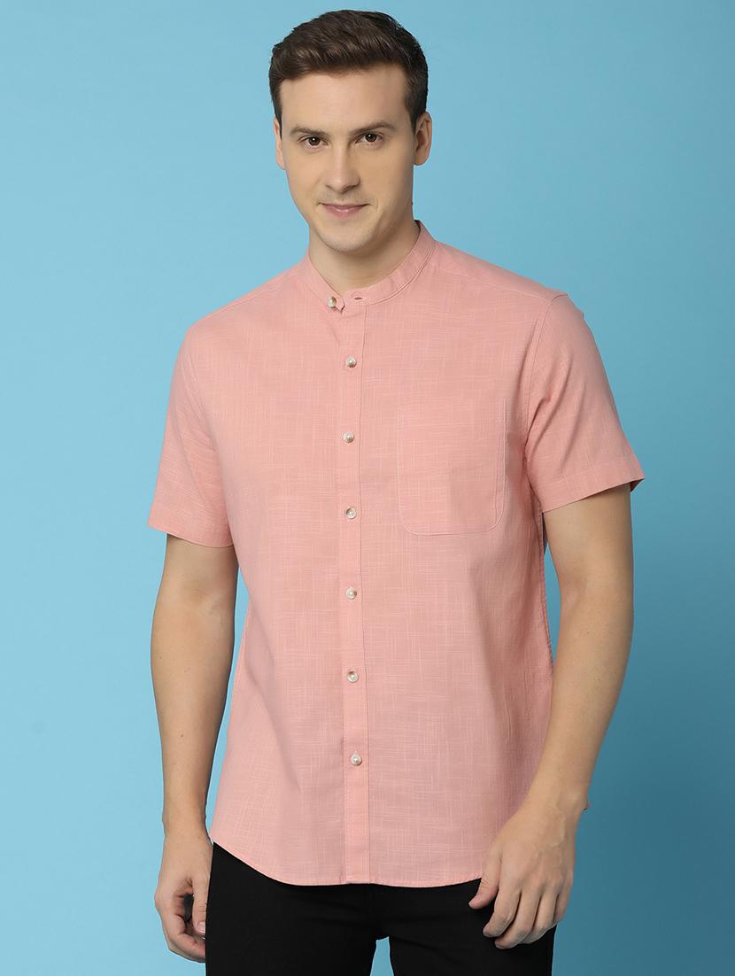 men solid cotton casual shirt - 21159609 -  Zoom Image - 0