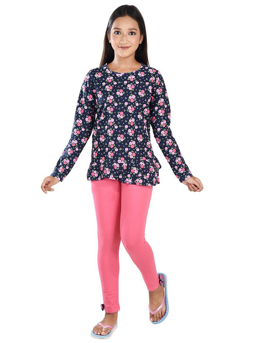 girls floral printed full length set - 21167940 -  Zoom Image - 0