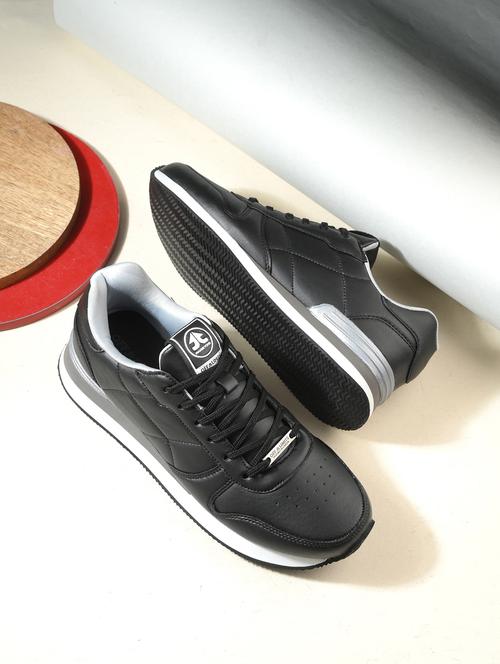 men solid lace up sneaker - 21170472 -  Standard Image - 0