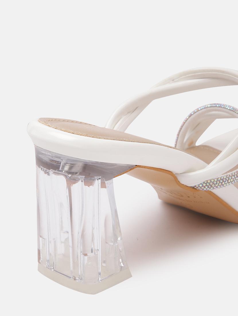women white slip on sandals - 21173995 - Standard Image - 2