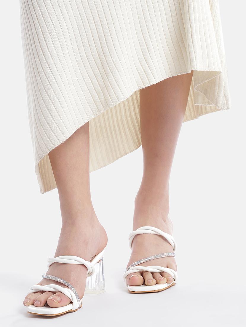 women white slip on sandals - 21173995 - Standard Image - 5