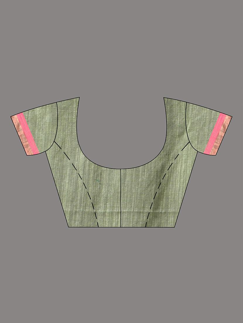 women self design handloom saree with blouse - 21176101 - Zoom Image - 2