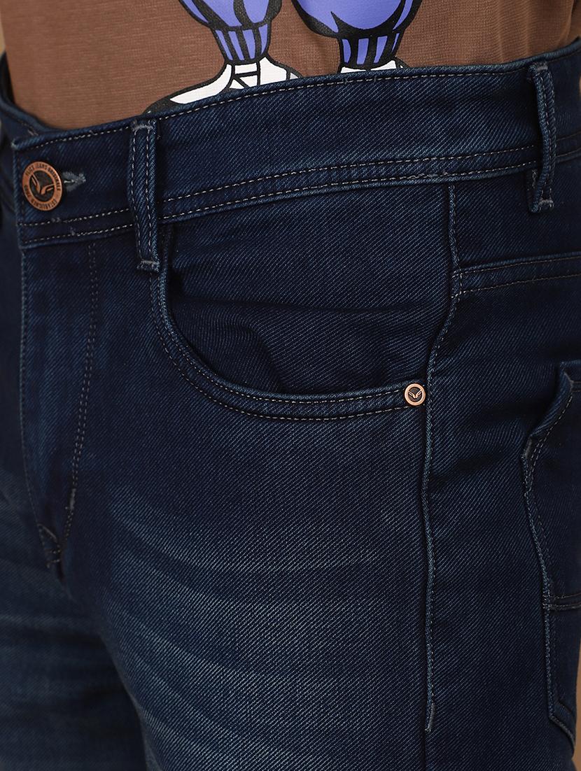 men mid rise plain denim jeans - 21177153 - Standard Image - 5