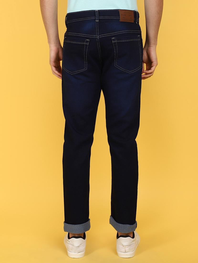 men mid rise plain denim jeans - 21177172 - Standard Image - 3