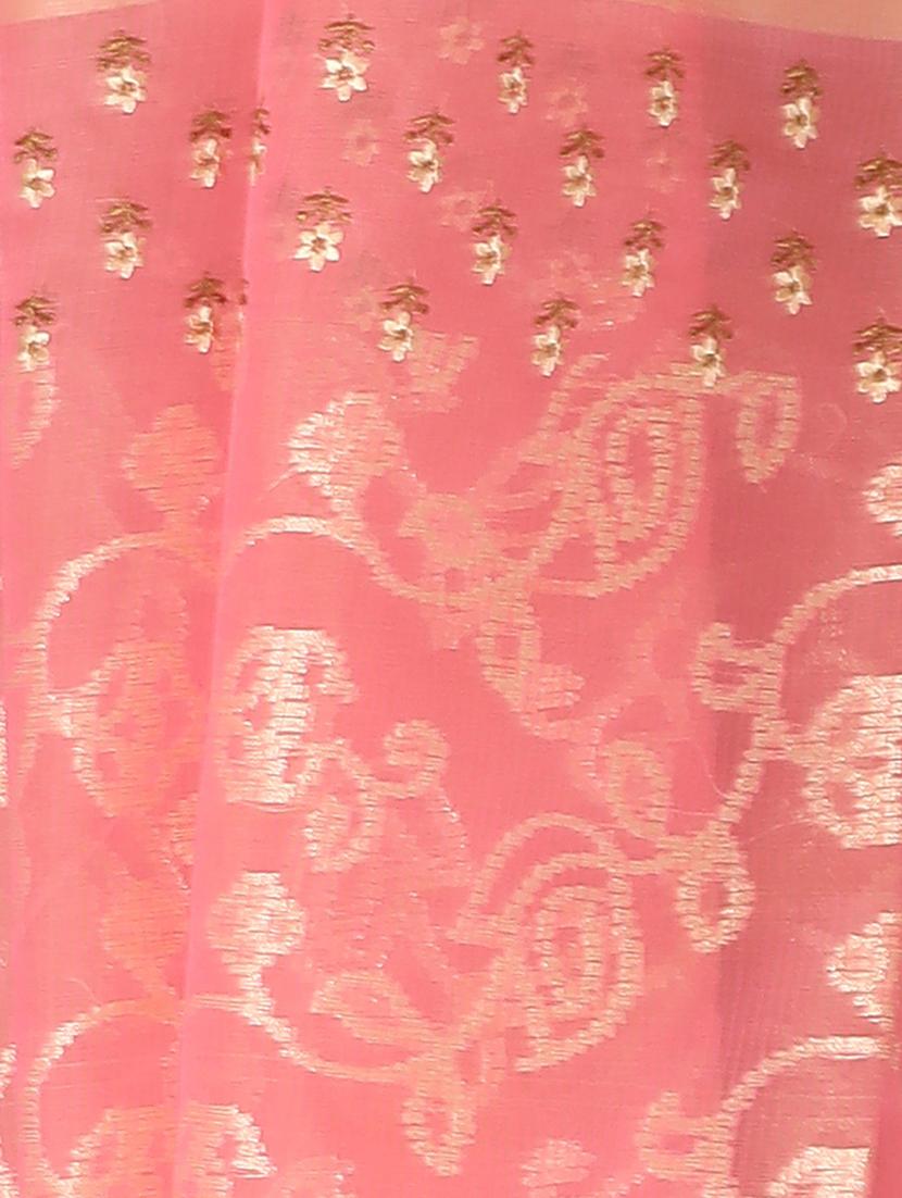 women self design handloom saree with blouse - 21185764 - Zoom Image - 4