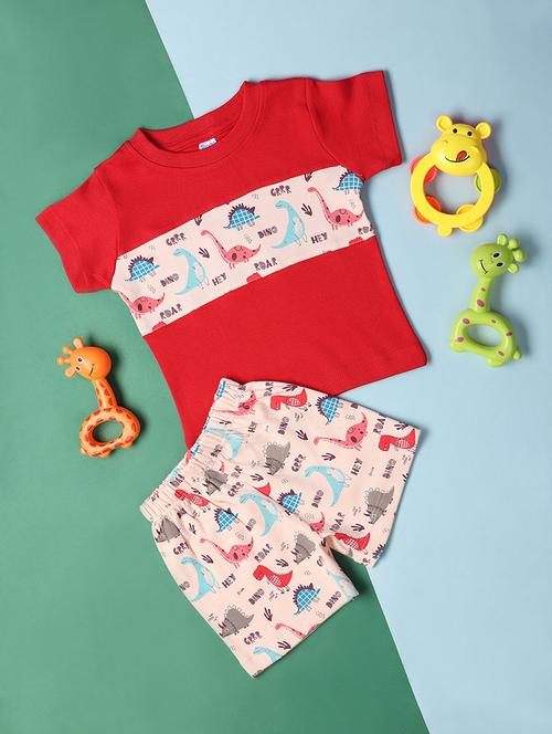 boys printed shorts & t-shirt set  - 21195068 - Very Small Image - 1