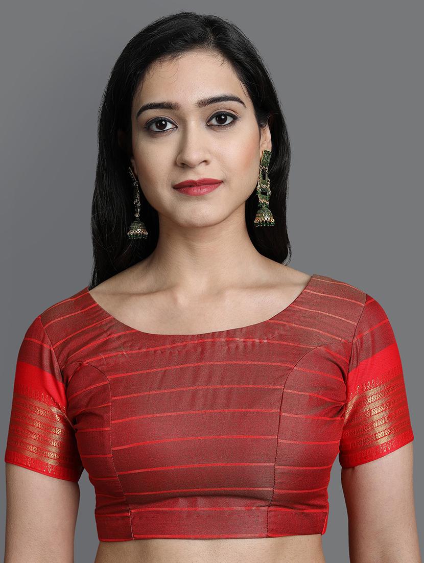 green checkered kovai saree - 21218089 - Zoom Image - 2