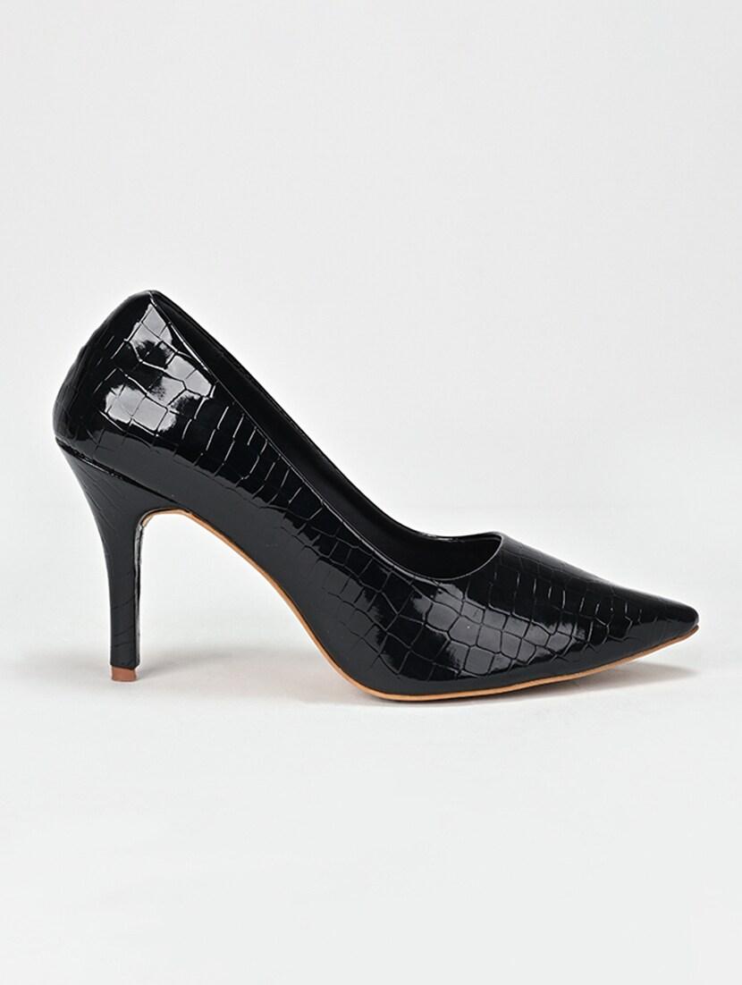 black slip on sandal - 21223484 - Standard Image - 2