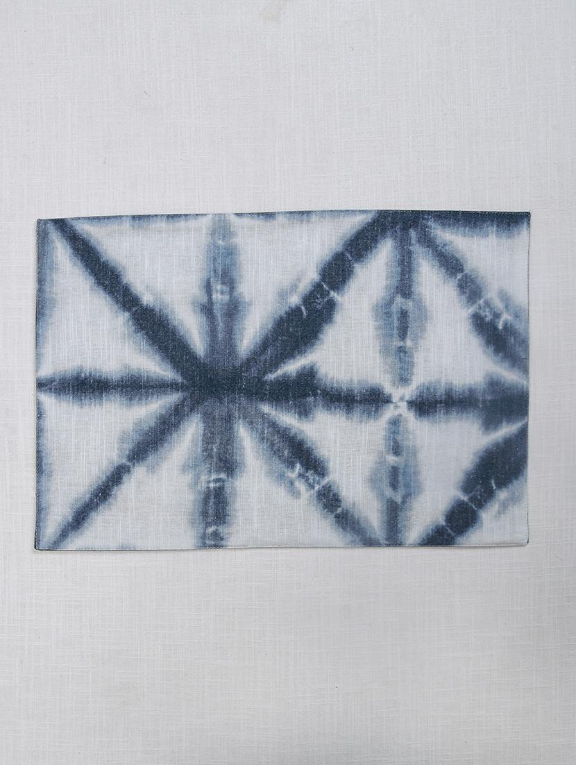 ratan cart blue & grey cotton printed 13x19 inch placemat set of 6 - 21231164 - Zoom Image - 2
