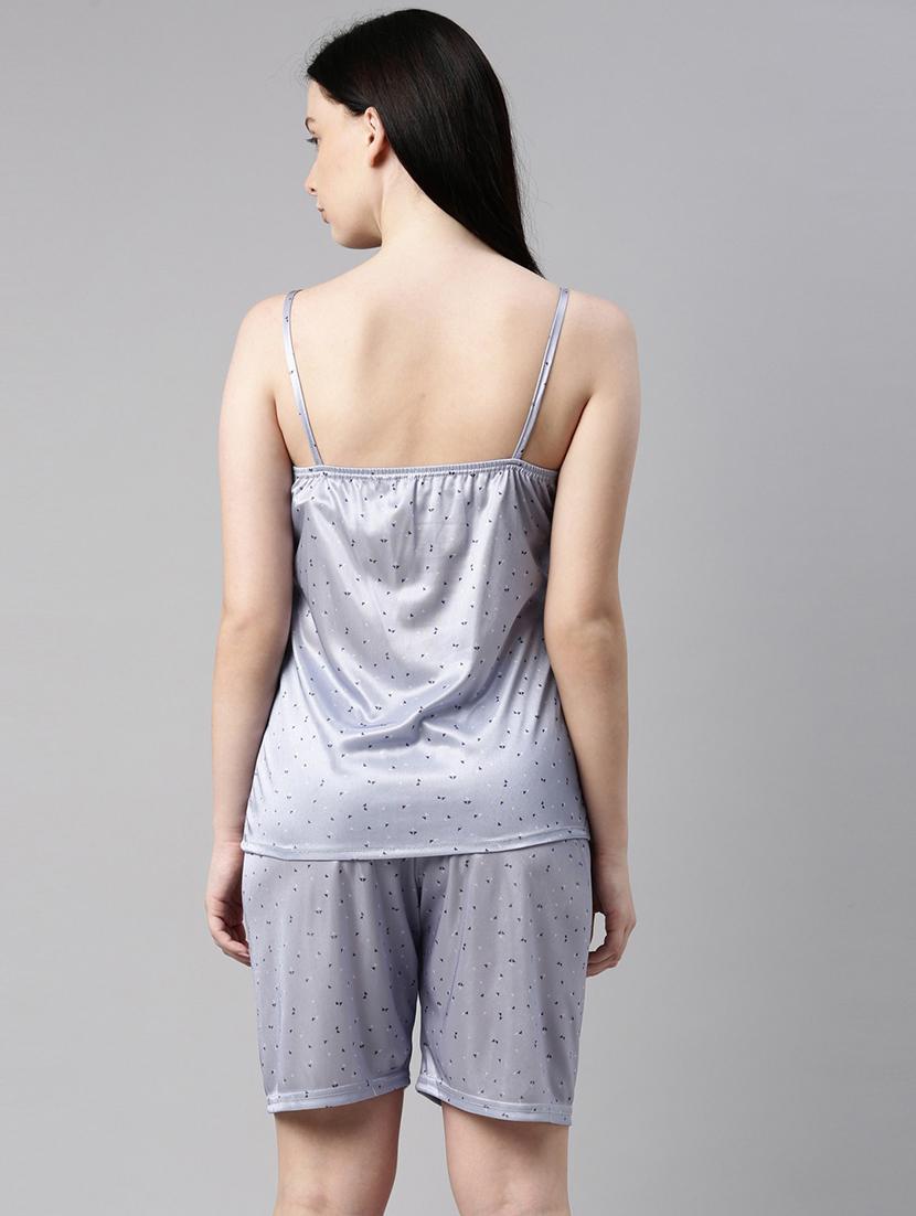 women printed shorts nightwear set - 21231261 - Standard Image - 3