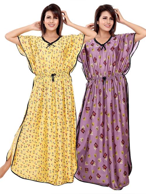 women pack of 2 printed nighty  - 21231509 - Very Small Image - 1
