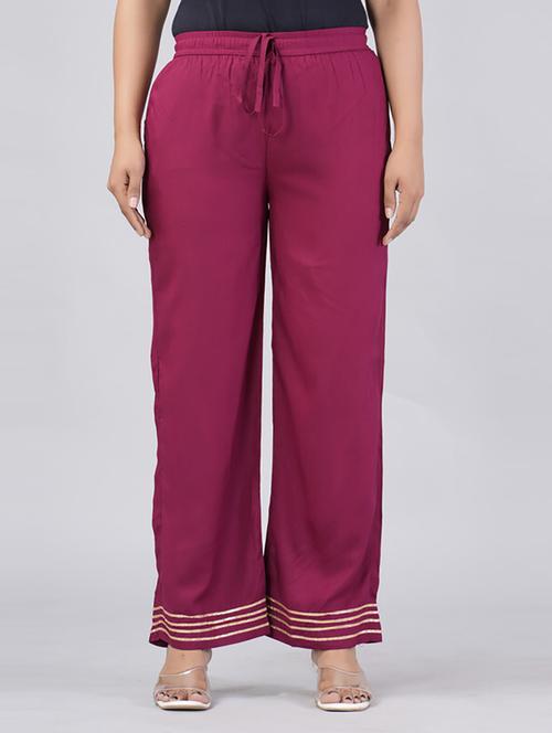 women straight fit printed palazzo - 21231989 - Very Small Image - 1