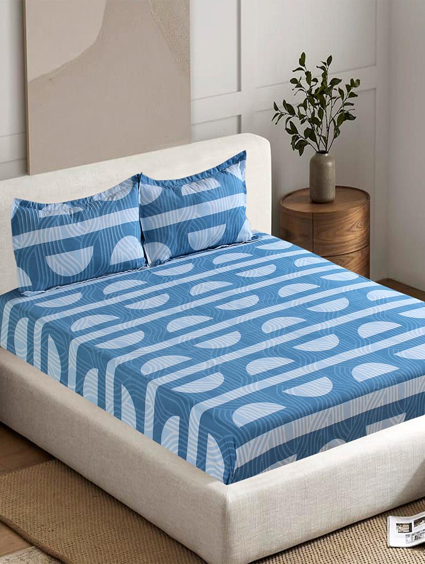 printed bedsheet with two pillow covers - 21232742 -  Standard Image - 0