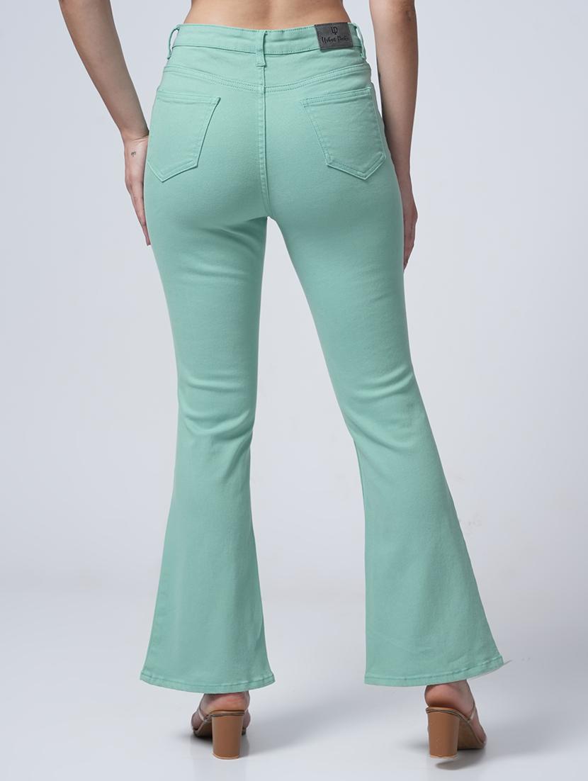 women solid high rise bootcut jean - 21232821 - Zoom Image - 3