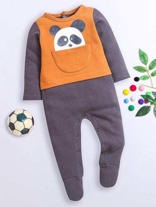dark grey cotton romper - 21232985 - Standard Image - 0