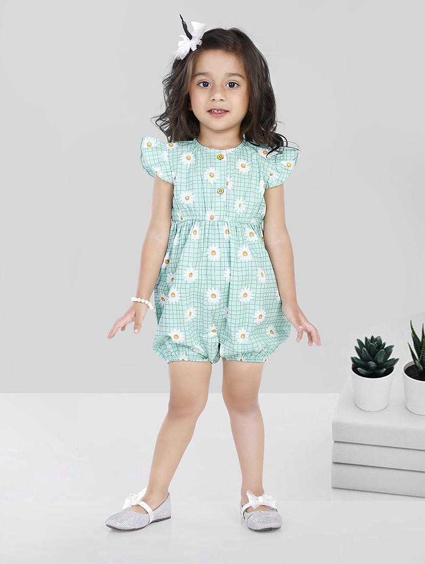 light blue cotton romper - 21232993 -  Zoom Image - 0