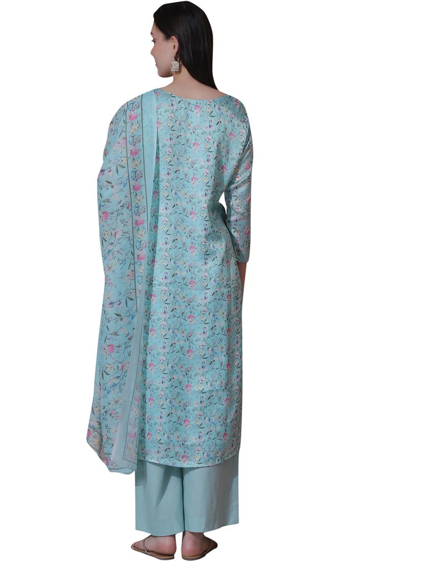 women digital printed unstitched suit - 21235278 - Standard Image - 3