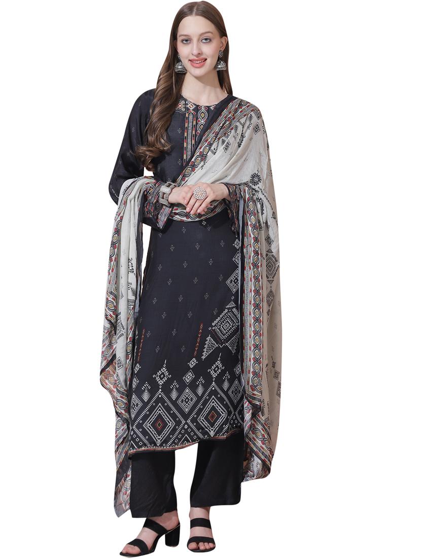 women floral printed unstitched suit - 21235287 - Zoom Image - 0