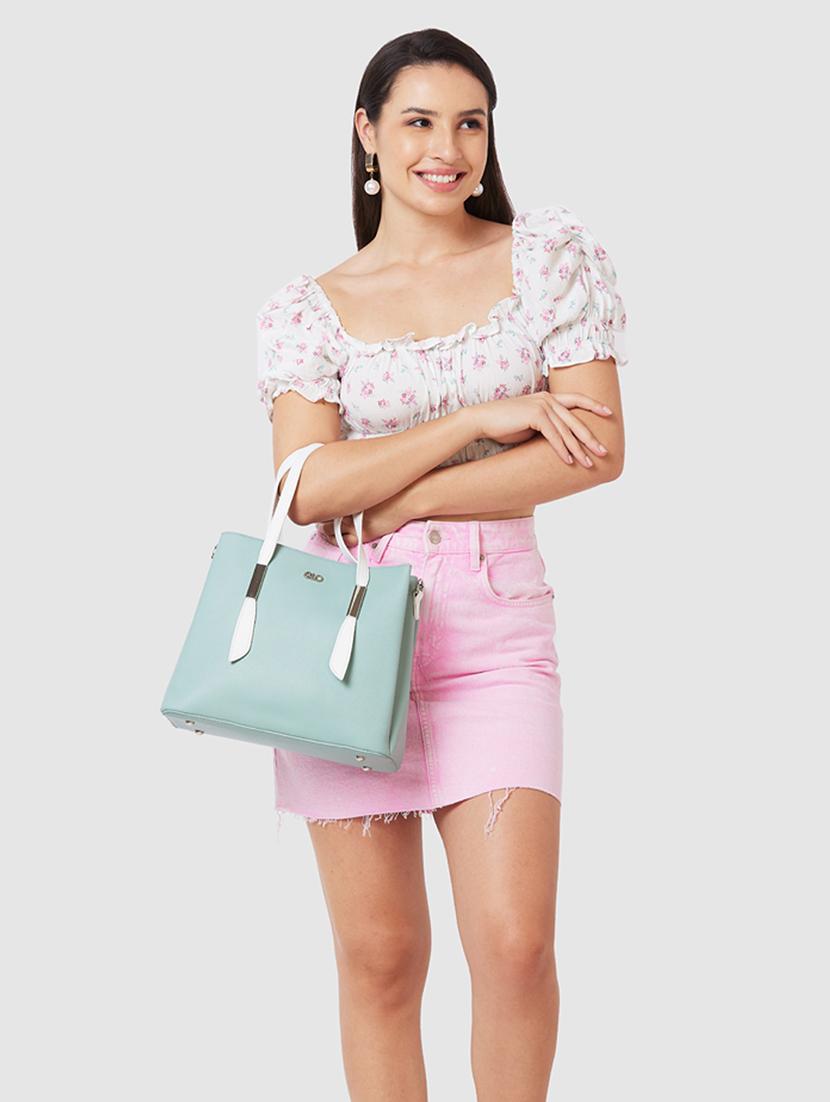 women blue leatherette (pu) handbag - 21237589 - Zoom Image - 5