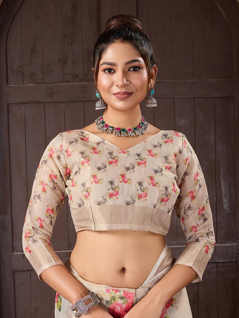women floral printed saree - 21244484 - Zoom Image - 3