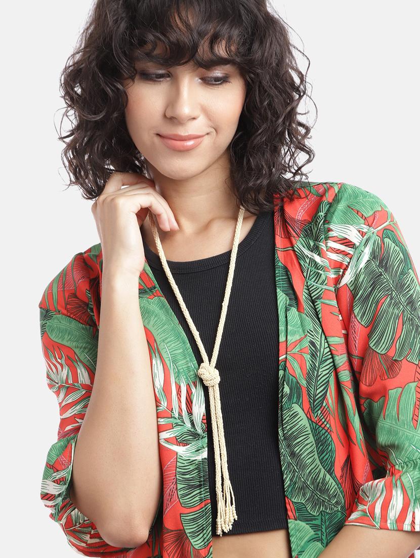 white metal long necklace - 21253083 - Standard Image - 2