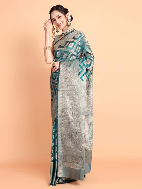 women self design banarasi saree with blouse - 21253419 -  Standard Image - 0