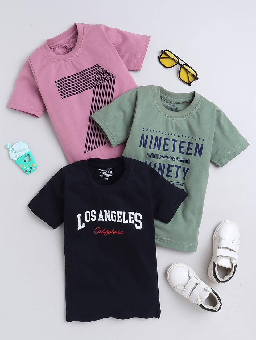 boy pack of 3 cotton t-shirt - 21261948 - Zoom Image - 0