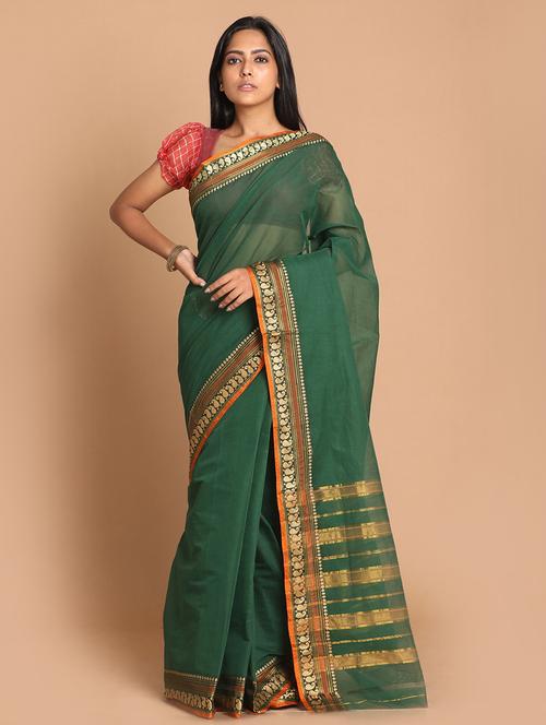 women self design handloom saree with blouse - 21271131 - Very Small Image - 1