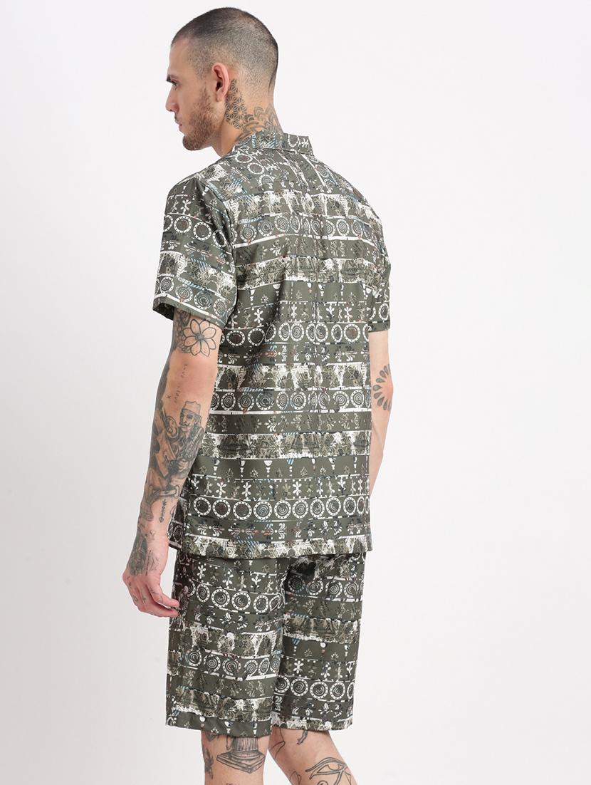 men printed cotton co-ord set - 21276973 - Standard Image - 3