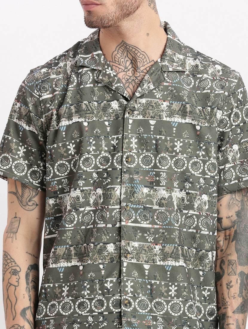 men printed cotton co-ord set - 21276973 - Standard Image - 5