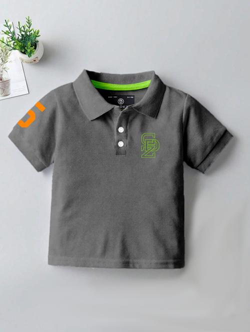boys printed short sleeve polo t-shirt - 21281978 - Very Small Image - 1
