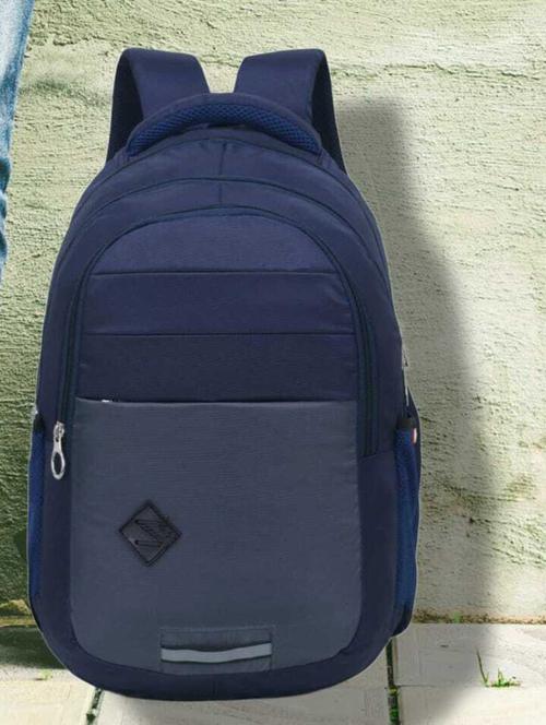 men color block laptop backpack - 21301763 - Very Small Image - 1