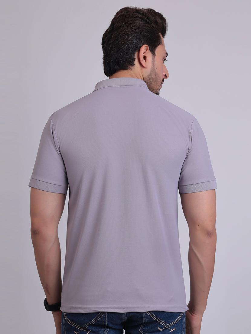 men polo neck color block t-shirt - 21303884 - Zoom Image - 2