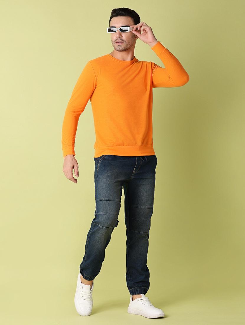 men solid mid rise jogger - 21308451 - Standard Image - 4
