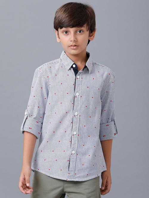 boys printed casual shirt - 21321798 - Standard Image - 0