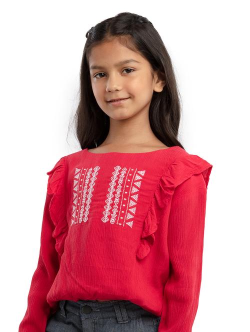 pink rayon top - 21322221 - Standard Image - 0