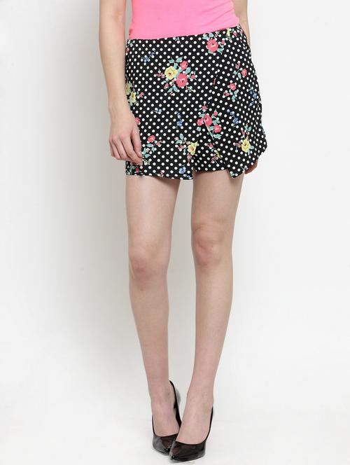 women black polyester wrap skirt - 21324731 - Very Small Image - 1