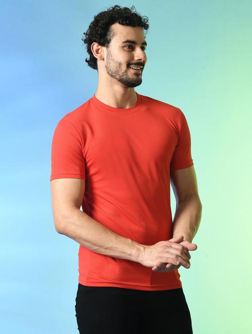 men round neck plain t-shirt - 21340515 - Very Small Image - 1