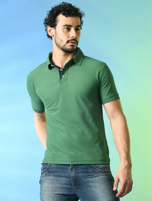 men solid polo t-shirt - 21340532 - Very Small Image - 1