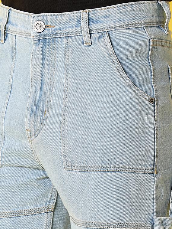men mid rise plain jeans - 21341744 - Standard Image - 5