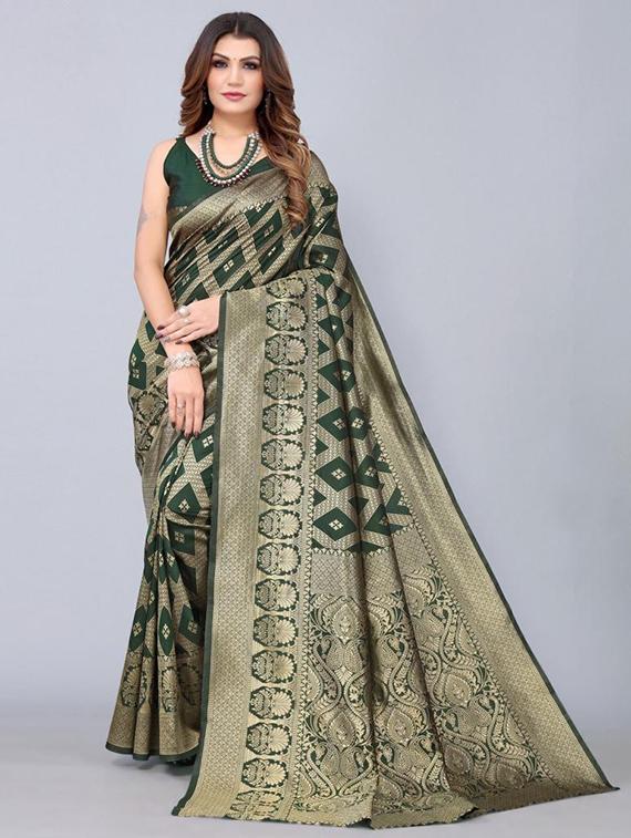 women self design banarasi saree