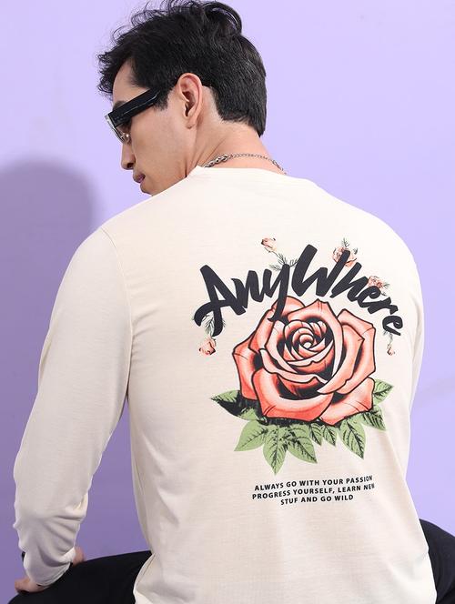 men back print long sleeved t-shirt - 21375242 - Very Small Image - 1