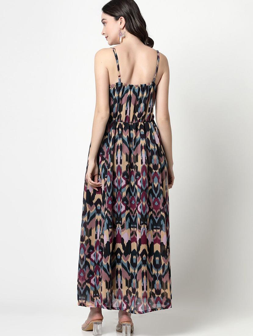 women printed fit & flare dress - 21382428 - Standard Image - 3