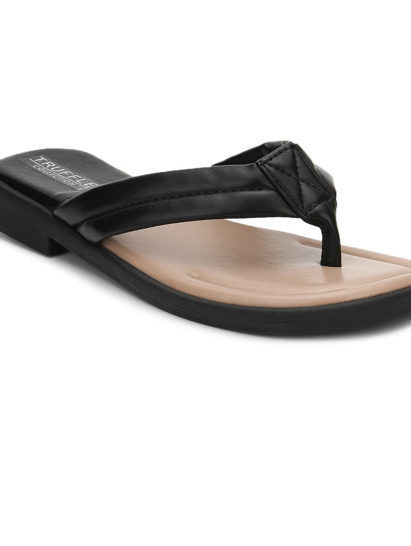women black slip on sandal - 21384941 - Standard Image - 5