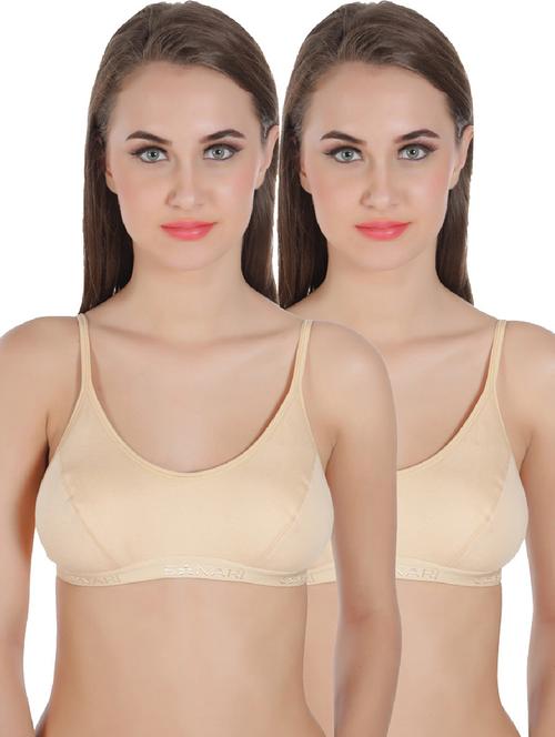 pack of 2 solid sports bra - 21386038 - Very Small Image - 1
