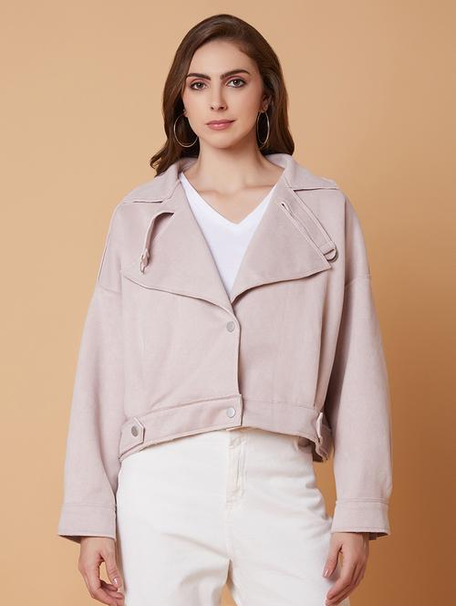 mauve suede windcheater jacket - 21387774 - Very Small Image - 1